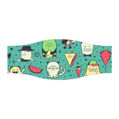 Seamless Pattern With Funny Monsters Cartoon Hand Drawn Characters Unusual Creatures Stretchable Headband by Vaneshart