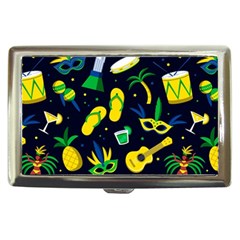 Seamless Brazilian Carnival Pattern With Musical Instruments Cigarette Money Case by Vaneshart