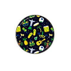 Seamless Brazilian Carnival Pattern With Musical Instruments Hat Clip Ball Marker (10 Pack) by Vaneshart