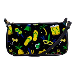 Seamless Brazilian Carnival Pattern With Musical Instruments Shoulder Clutch Bag by Vaneshart