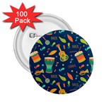 Brazil Musical Instruments Seamless Carnival Pattern 2.25  Buttons (100 pack)  Front