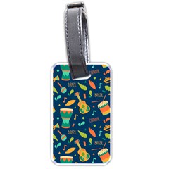 Brazil Musical Instruments Seamless Carnival Pattern Luggage Tag (one Side) by Vaneshart