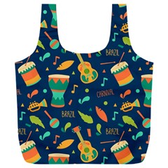 Brazil Musical Instruments Seamless Carnival Pattern Full Print Recycle Bag (xxl) by Vaneshart