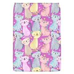 Colorful Cute Cat Seamless Pattern Purple Background Removable Flap Cover (s) by Vaneshart