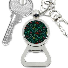 Guitars Musical Notes Seamless Carnival Pattern Bottle Opener Key Chain by Vaneshart