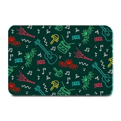 Guitars Musical Notes Seamless Carnival Pattern Plate Mats by Vaneshart