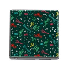 Guitars Musical Notes Seamless Carnival Pattern Memory Card Reader (square 5 Slot) by Vaneshart