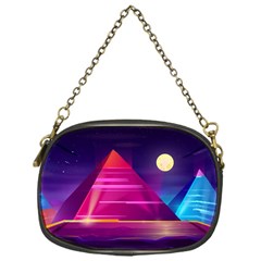 Egyptian Pyramids Night Landscape Cartoon Chain Purse (one Side) by Vaneshart