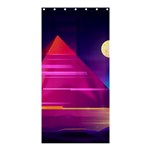 Egyptian Pyramids Night Landscape Cartoon Shower Curtain 36  x 72  (Stall)  Curtain(36 X72 ) - 33.26 x66.24  Curtain(36 X72 )