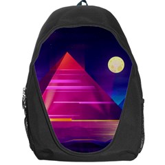 Egyptian Pyramids Night Landscape Cartoon Backpack Bag by Vaneshart