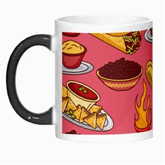 Seamless Pattern Mexican Food Hat Traditional Morph Mugs by Vaneshart