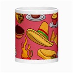 Seamless Pattern Mexican Food Hat Traditional Morph Mugs Center