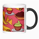 Seamless Pattern Mexican Food Hat Traditional Morph Mugs Right