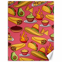 Seamless Pattern Mexican Food Hat Traditional Canvas 18  X 24  by Vaneshart