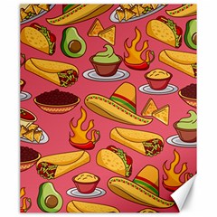 Seamless Pattern Mexican Food Hat Traditional Canvas 20  X 24  by Vaneshart