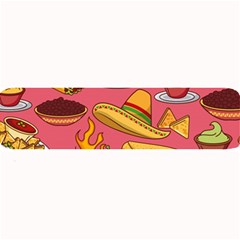 Seamless Pattern Mexican Food Hat Traditional Large Bar Mats by Vaneshart