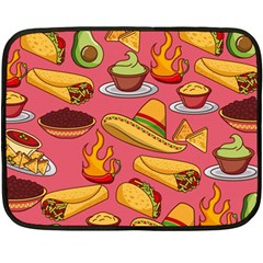 Seamless Pattern Mexican Food Hat Traditional Fleece Blanket (mini) by Vaneshart