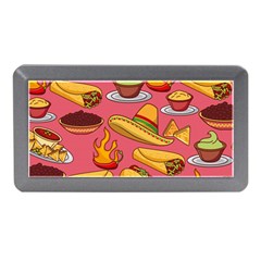 Seamless Pattern Mexican Food Hat Traditional Memory Card Reader (mini) by Vaneshart