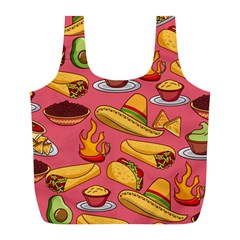 Seamless Pattern Mexican Food Hat Traditional Full Print Recycle Bag (l) by Vaneshart