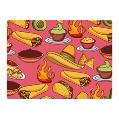 Seamless Pattern Mexican Food Hat Traditional Double Sided Flano Blanket (mini)  by Vaneshart