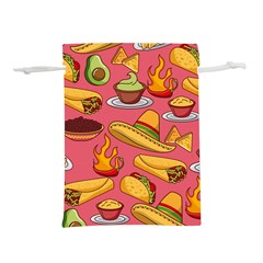 Seamless Pattern Mexican Food Hat Traditional Lightweight Drawstring Pouch (s) by Vaneshart