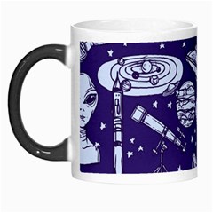 Space Sketch Seamless Pattern Morph Mugs by Vaneshart