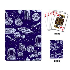 Space Sketch Seamless Pattern Playing Cards Single Design (rectangle) by Vaneshart