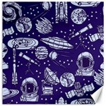 Space Sketch Seamless Pattern Canvas 12  x 12  11.4 x11.56  Canvas - 1