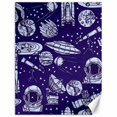 Space Sketch Seamless Pattern Canvas 18  X 24  by Vaneshart