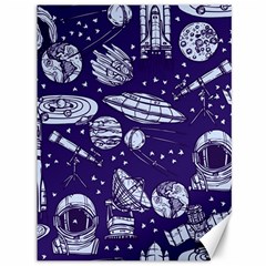 Space Sketch Seamless Pattern Canvas 36  X 48  by Vaneshart