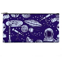 Space Sketch Seamless Pattern Pencil Case by Vaneshart