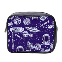 Space Sketch Seamless Pattern Mini Toiletries Bag (two Sides)