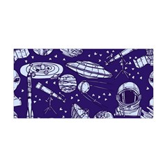 Space Sketch Seamless Pattern Yoga Headband by Vaneshart