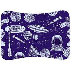 Space Sketch Seamless Pattern Velour Seat Head Rest Cushion