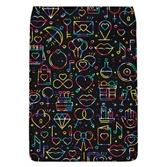 Seamless Pattern With Love Symbols Removable Flap Cover (l) by Vaneshart