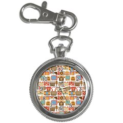 Vintage Gadget Seamless Pattern Key Chain Watches by Vaneshart