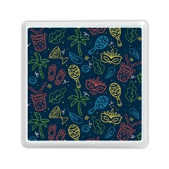 Hand Drawn Brazilian Carnival Seamless Pattern With Maracas Music Instruments Memory Card Reader (square) by Vaneshart