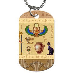 Egypt Horizontal Illustration Dog Tag (two Sides) by Vaneshart