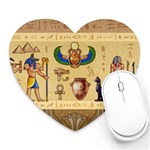 Egypt Horizontal Illustration Heart Mousepads Front