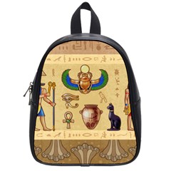 Egypt Horizontal Illustration School Bag (small) by Vaneshart