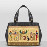 Egypt Horizontal Illustration Oversize Office Handbag (2 Sides) Back