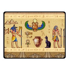 Egypt Horizontal Illustration Fleece Blanket (small) by Vaneshart