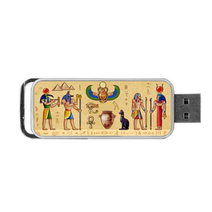 Egypt Horizontal Illustration Portable USB Flash (One Side)