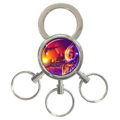 Far Future Human Colonization 3-ring Key Chain by Vaneshart