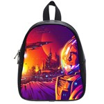 Far Future Human Colonization School Bag (Small) Front