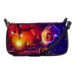 Far Future Human Colonization Shoulder Clutch Bag by Vaneshart