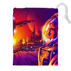 Far Future Human Colonization Drawstring Pouch (4xl) by Vaneshart