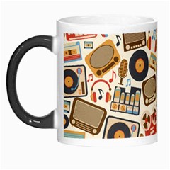 Music Retro Seamless Pattern Morph Mugs by Vaneshart