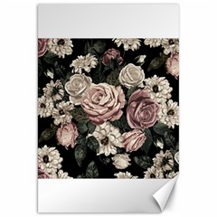 Elegant Seamless Pattern Blush Toned Rustic Flowers Canvas 20  X 30  by Vaneshart