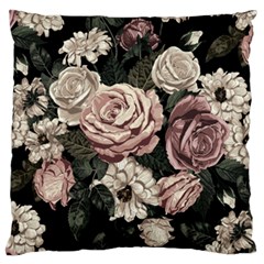 Elegant Seamless Pattern Blush Toned Rustic Flowers Large Cushion Case (two Sides) by Vaneshart